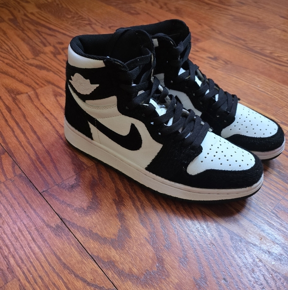 Jordan Black and White High-Top Sneakers - Picture 1 of 10